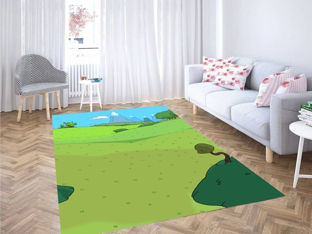Mountain Adventure Time Living Room Modern Carpet Rug