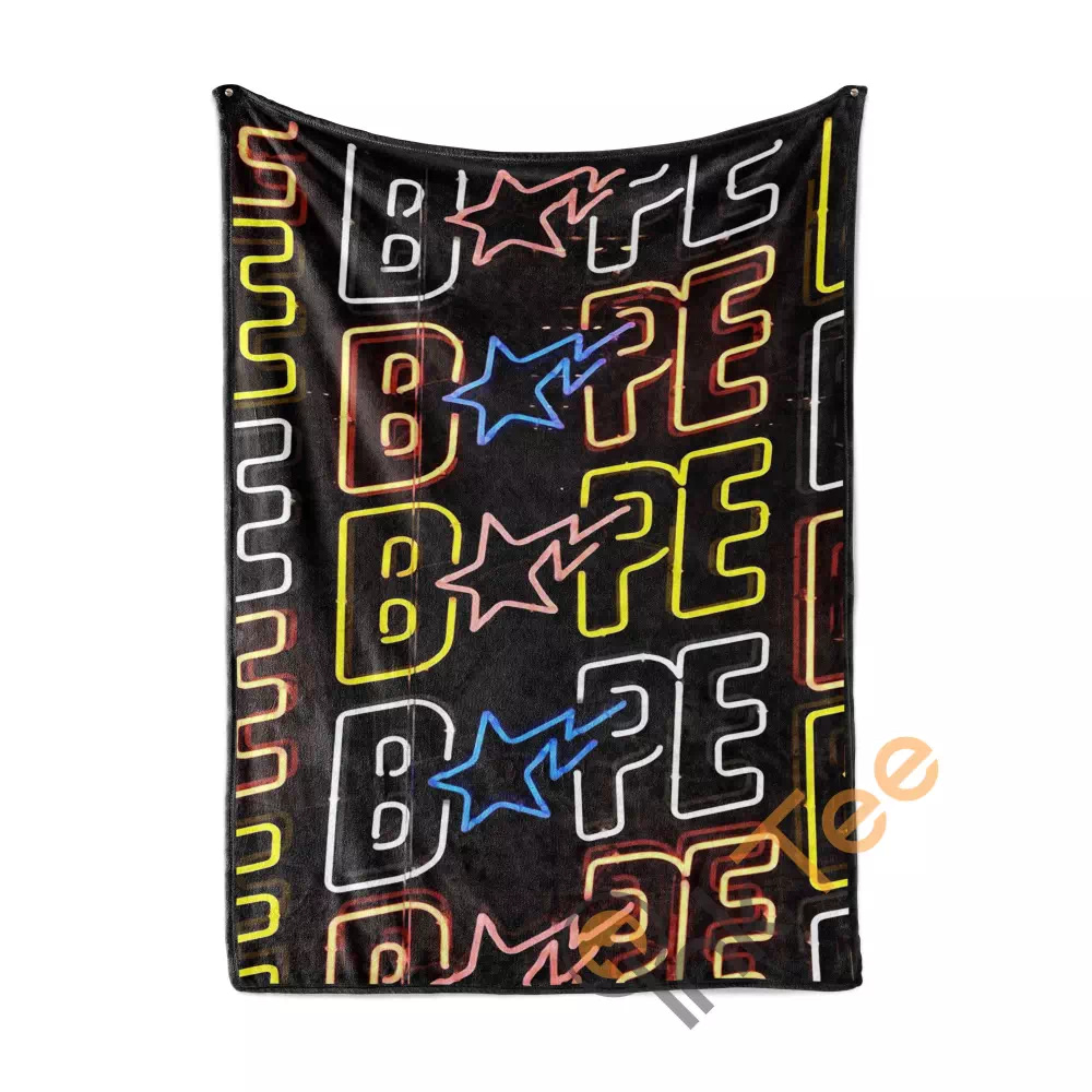 Neon Light Bape Area Amazon Best Seller Sku 3836 Fleece Blanket