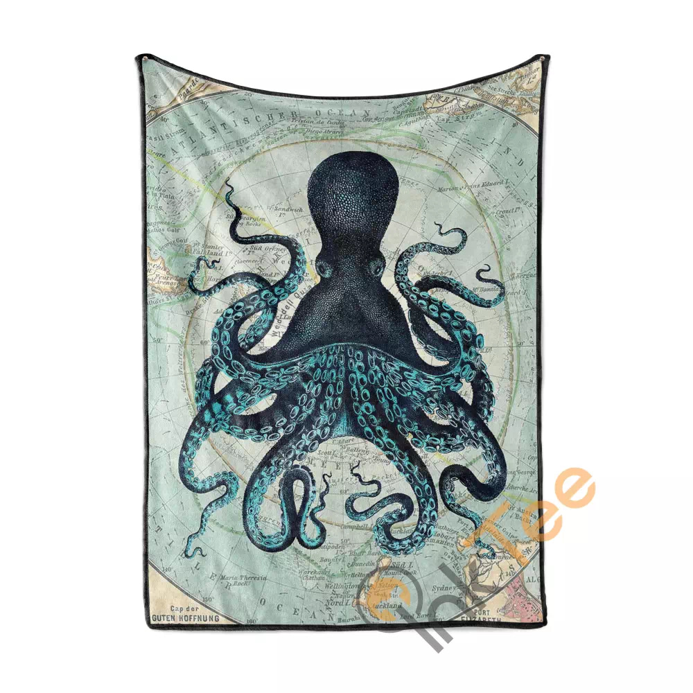 Octopus Area Amazon Best Seller Sku 2709 Fleece Blanket