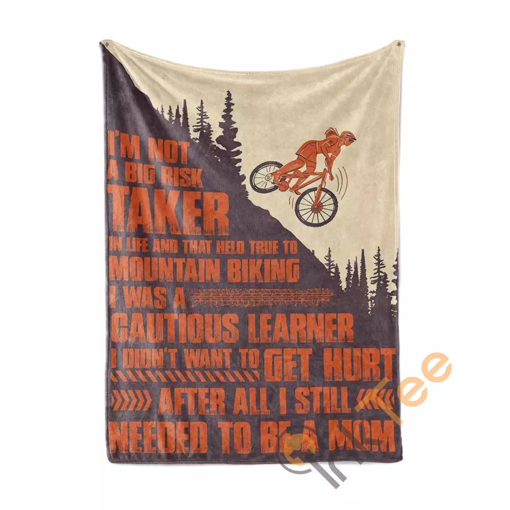 On Being A Mom And A Mountain Biker Mtb N114 Fleece Blanket