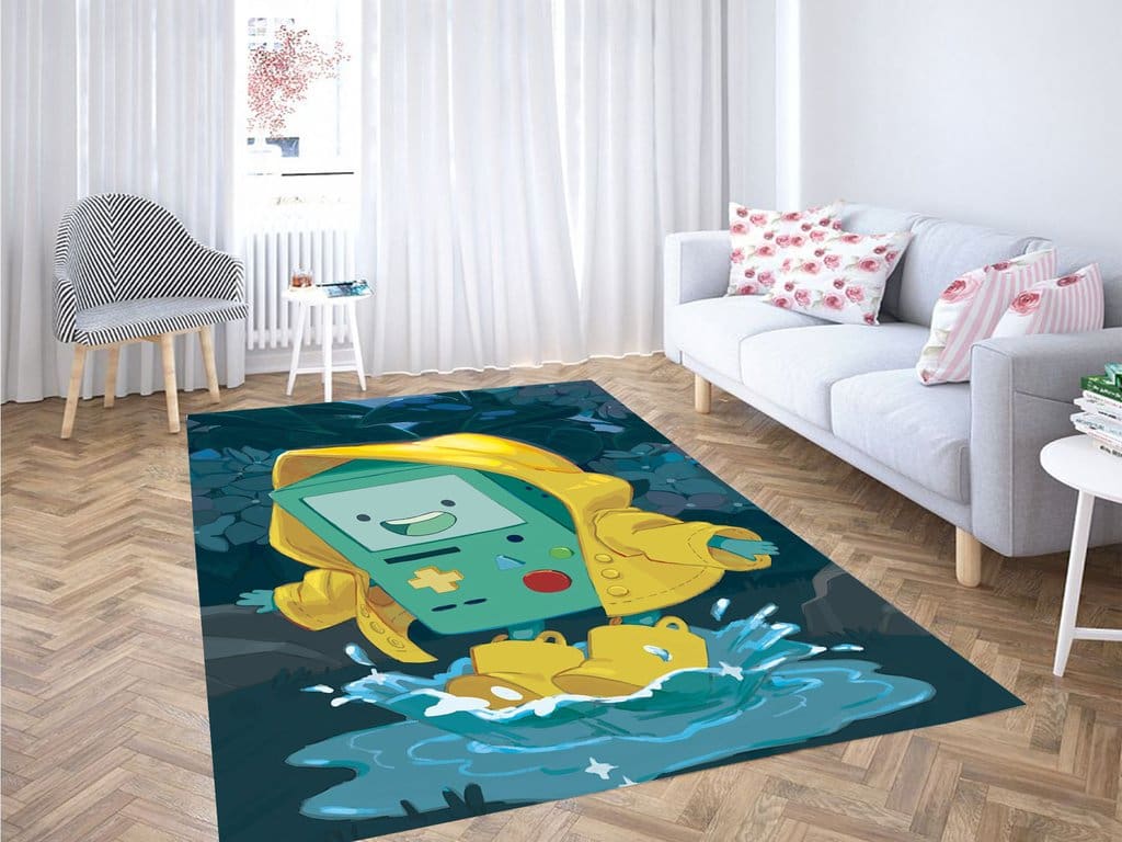 Painting Beemo Adventure Time Living Room Modern Carpet Rug