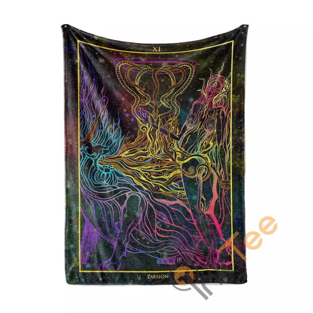 Passion Arcana Tarot Art N111 Fleece Blanket