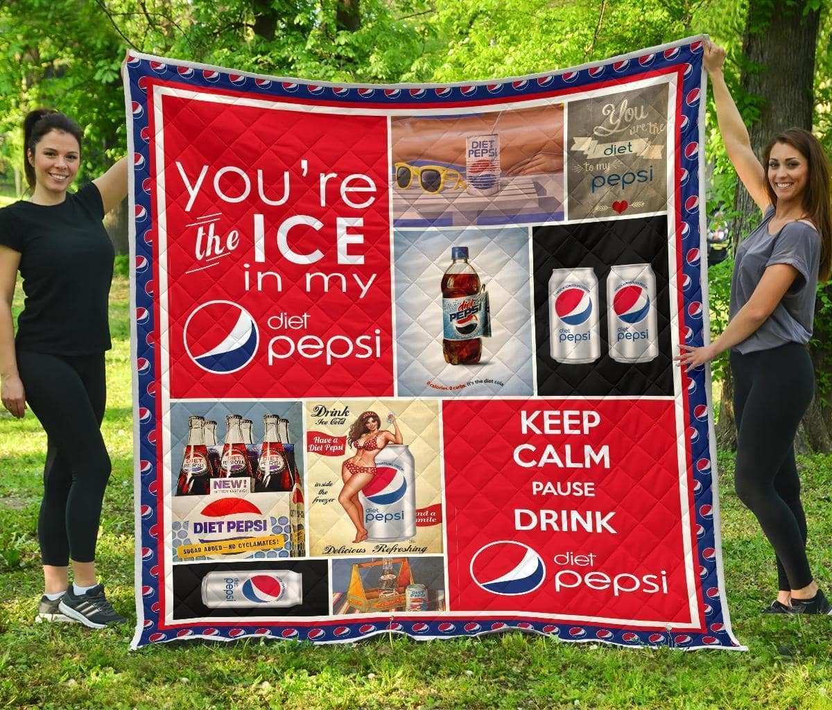 Pepsi Diet Funny Gift For Soft Drink Lover Quilt