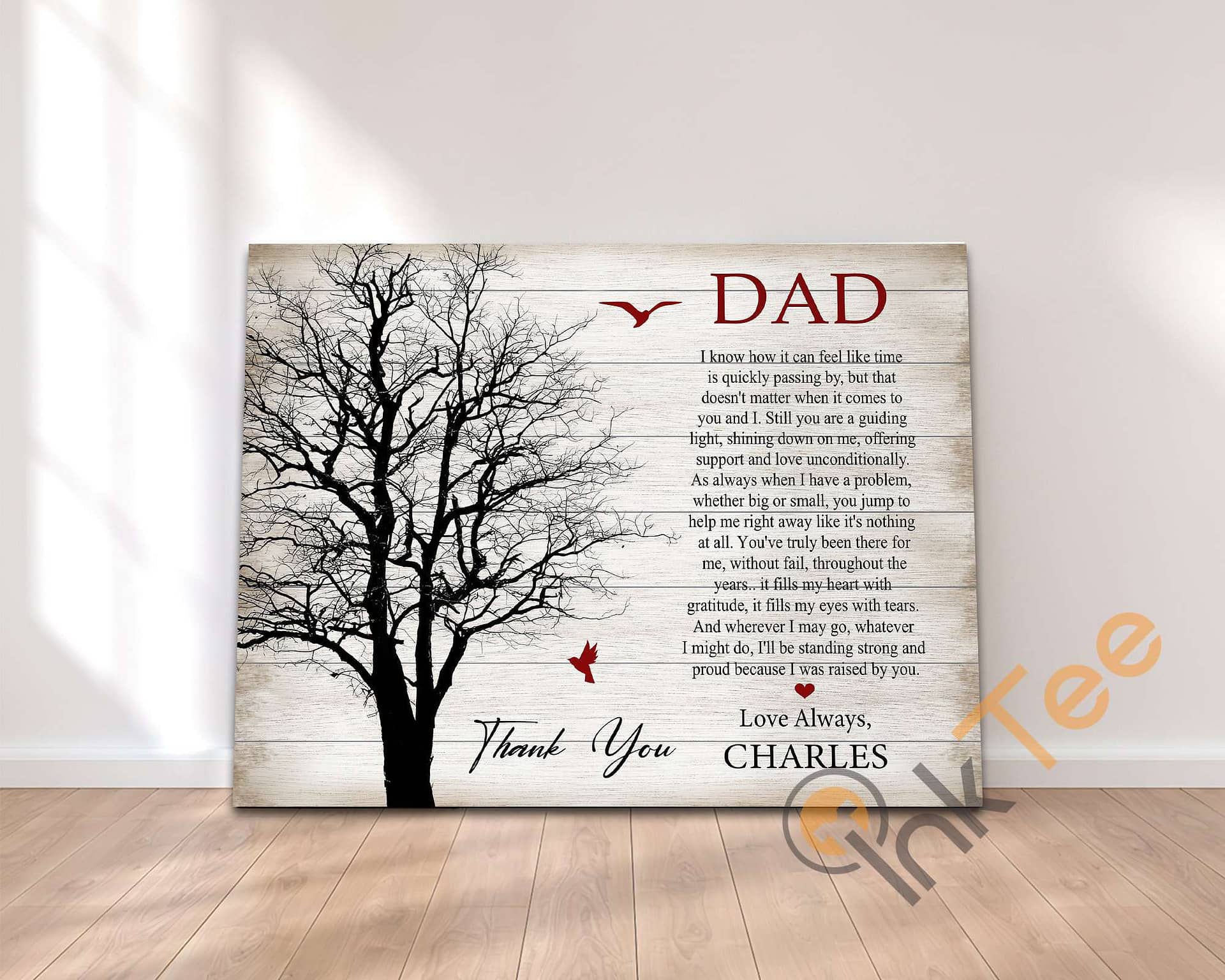 Personalized Dad Poem Customized Appreciation Poster