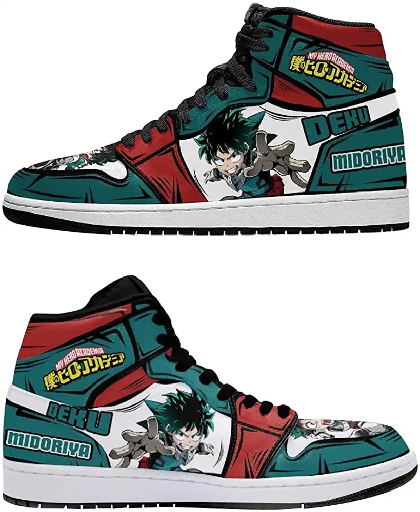Personalized Sneakers Izuku Midoriya For My Hero Academia Air Jordan Shoes