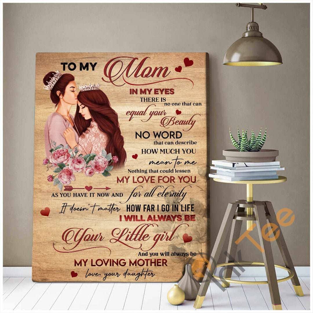 Personalized To My Mom Queen &Amp; Princess Love Message Mother 'S Day Gift Poster