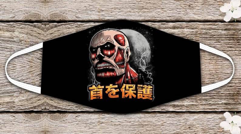 Protect Ya Neck Attack On Titan Anime Lovers No145 Face Mask