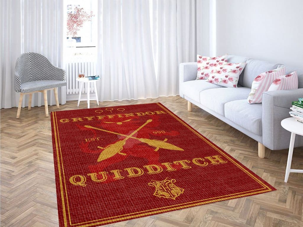 Quidditch Gryffindor Living Room Modern Carpet Rug