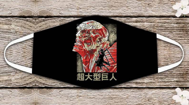 Rage Attack On Titan Anime Lovers Colossal No144 Face Mask