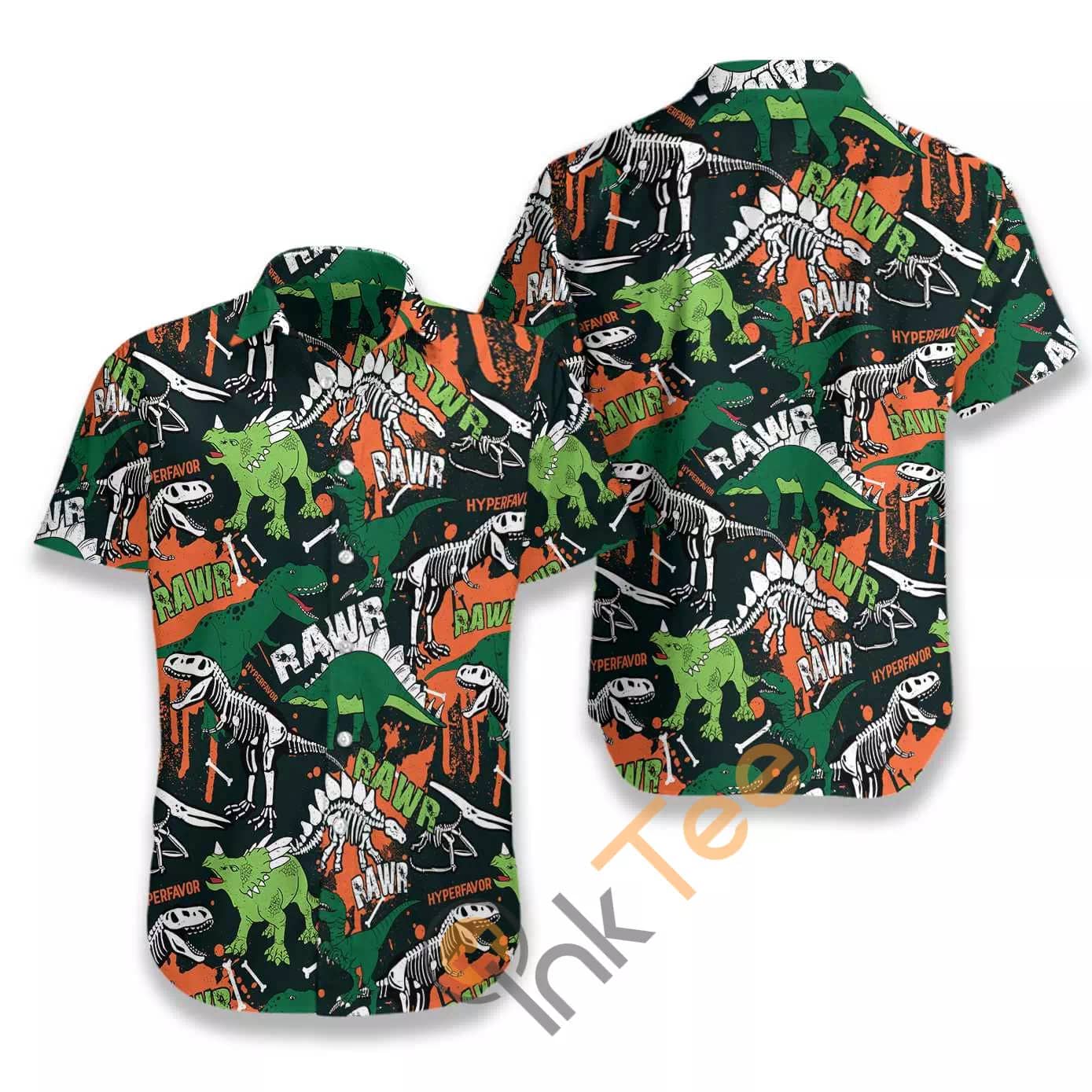 Rawr Dinosaur N487 Hawaiian Shirts
