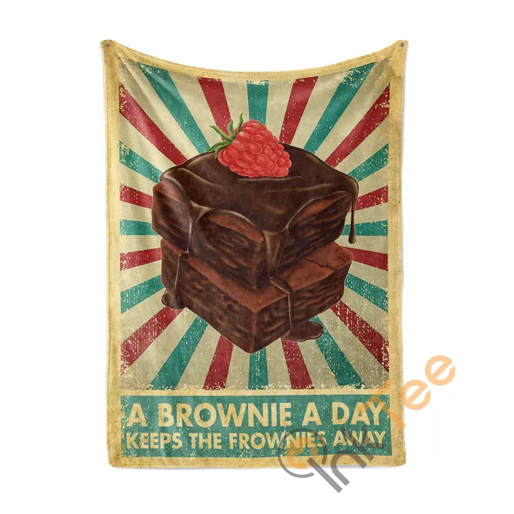 Retro Brownies N102 Fleece Blanket