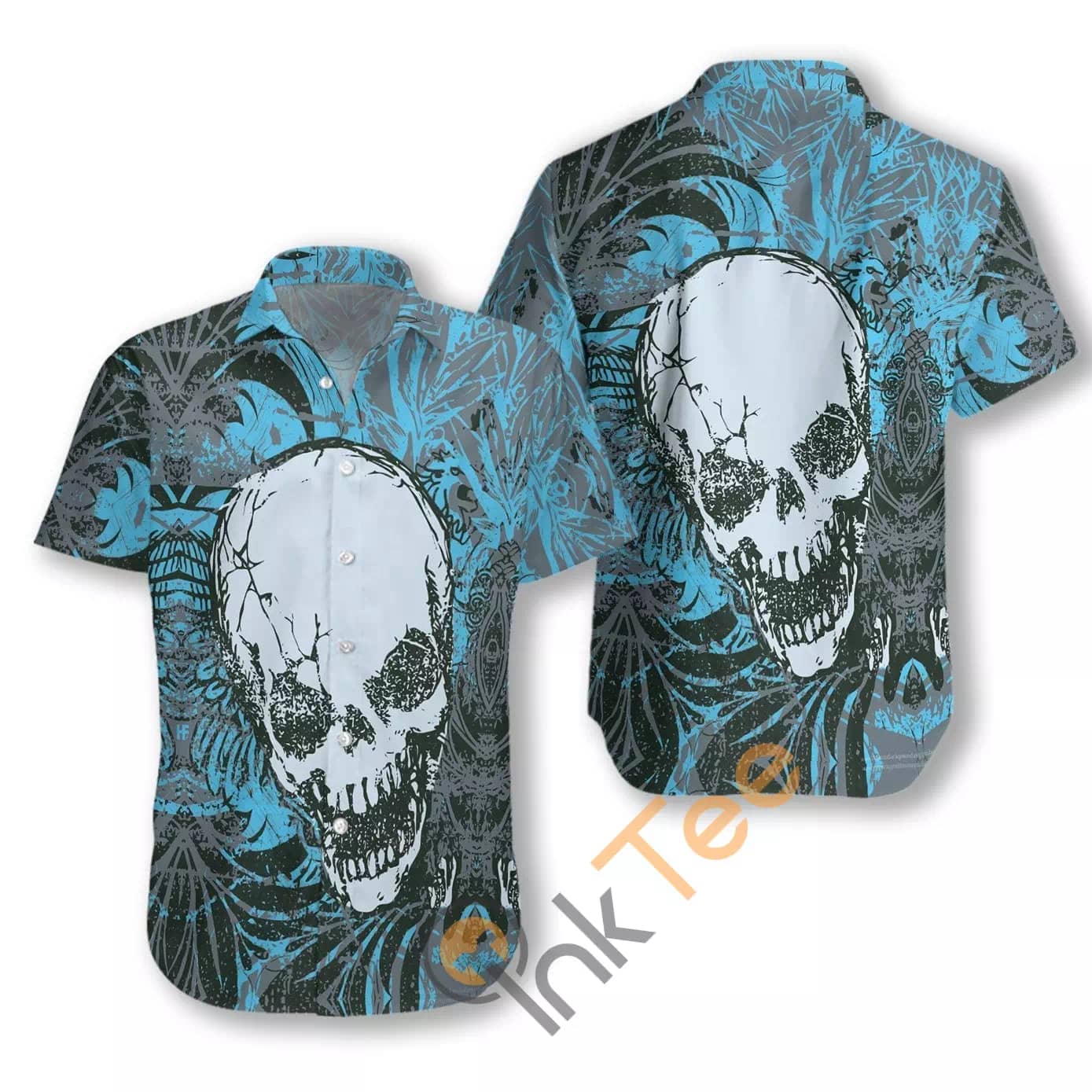 Retro Skull Pattern N565 Hawaiian shirts