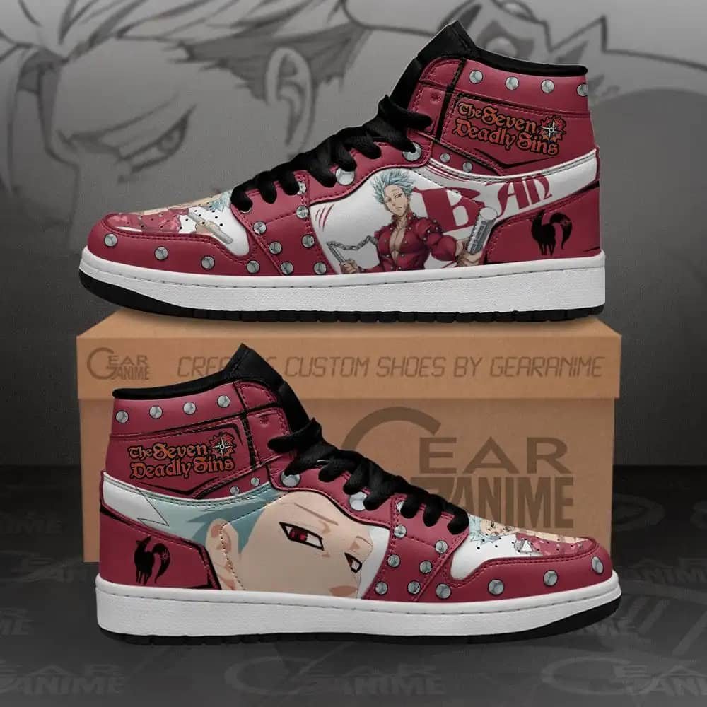 Seven Deadly Sins Ban Sneakers Custom Anime Air Jordan Shoes