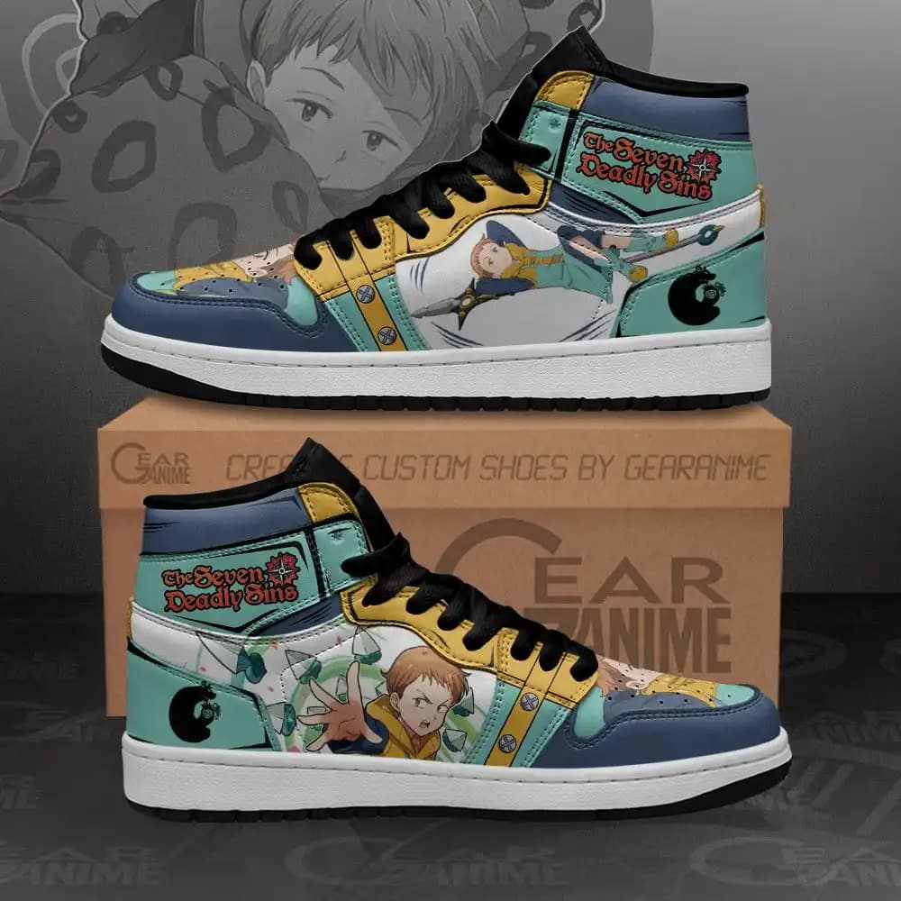 Seven Deadly Sins King Sneakers Anime Custom Air Jordan Shoes