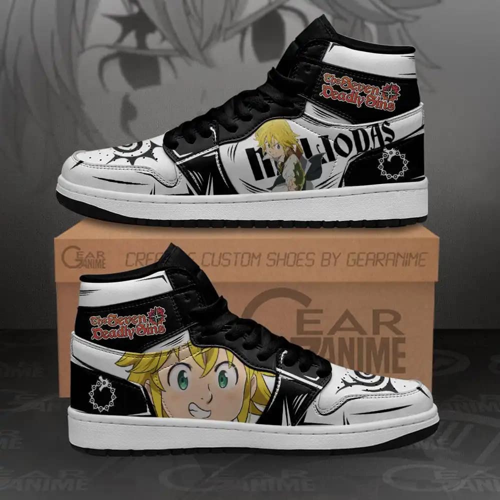 Seven Deadly Sins Meliodas Sneakers Custom Anime Air Jordan Shoes
