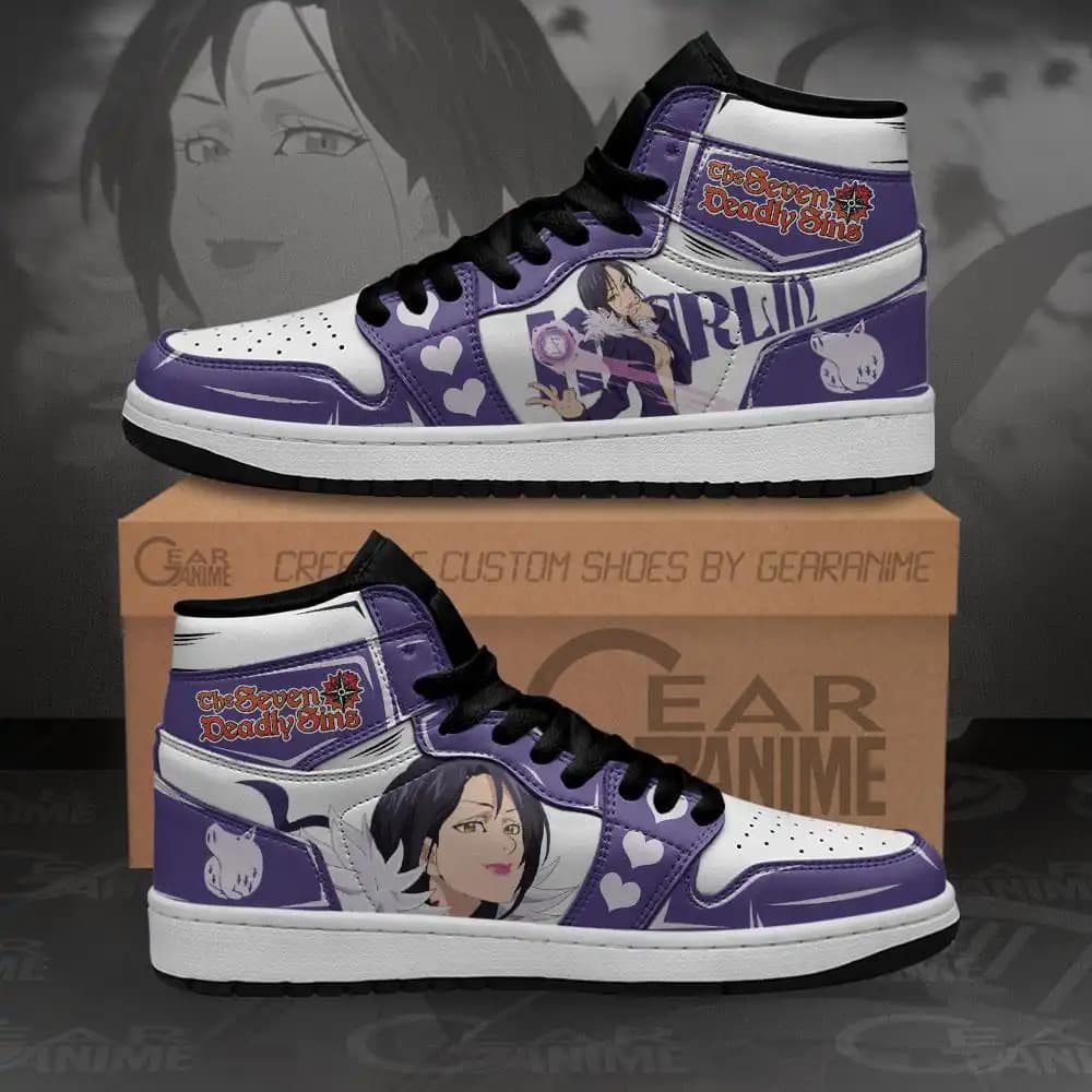 Seven Deadly Sins Merlin Sneakers Anime Custom Air Jordan Shoes