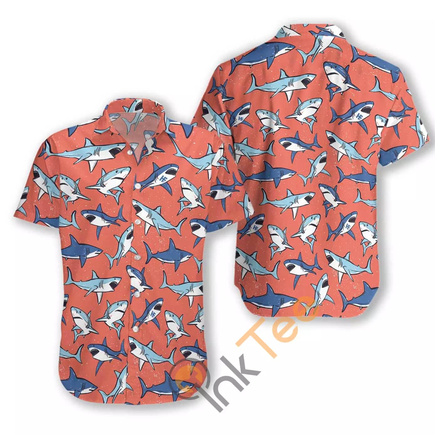 Shark Pattern N532 Hawaiian shirts