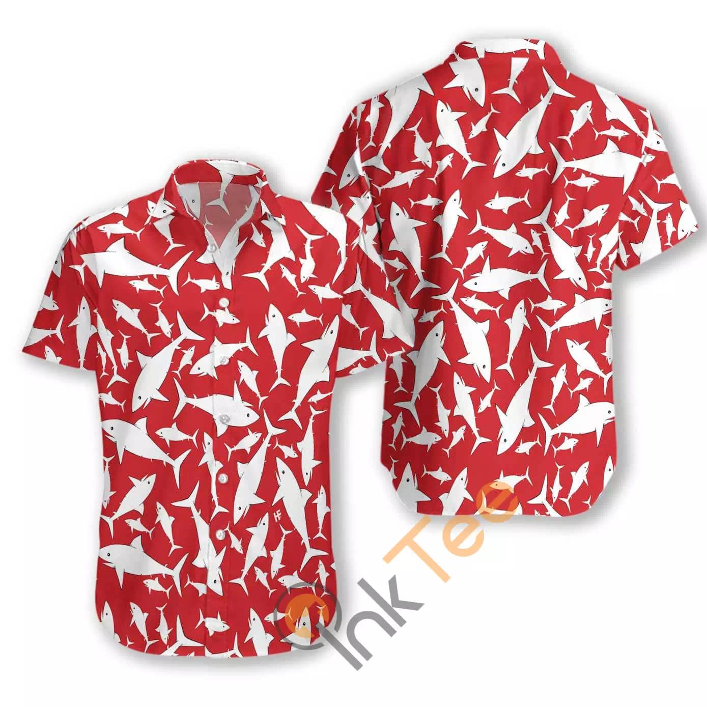 Shark Pattern N549 Hawaiian shirts