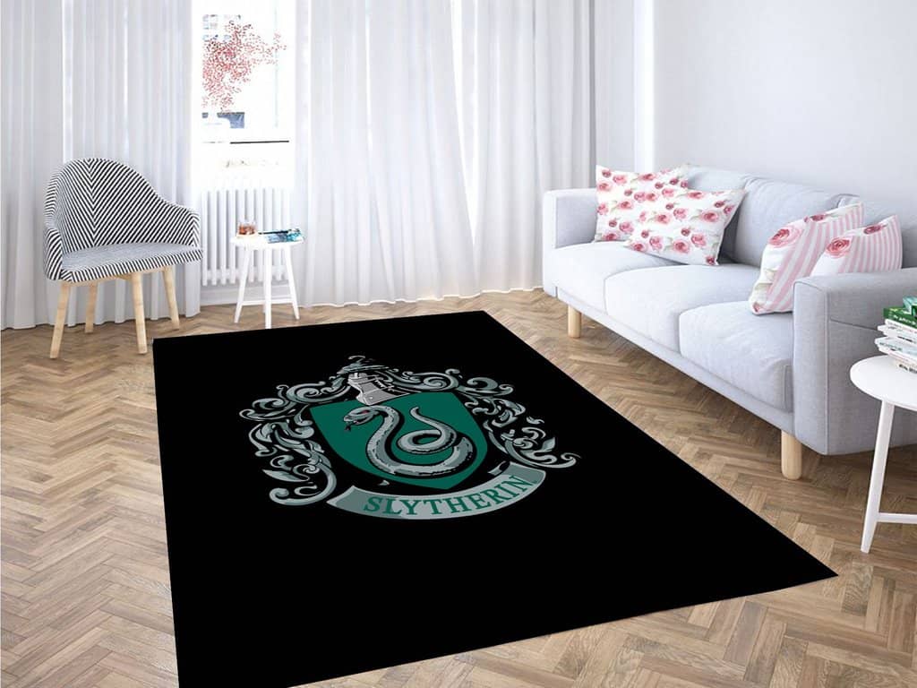 Slytherin Logo Harry Potter Living Room Modern Carpet Rug