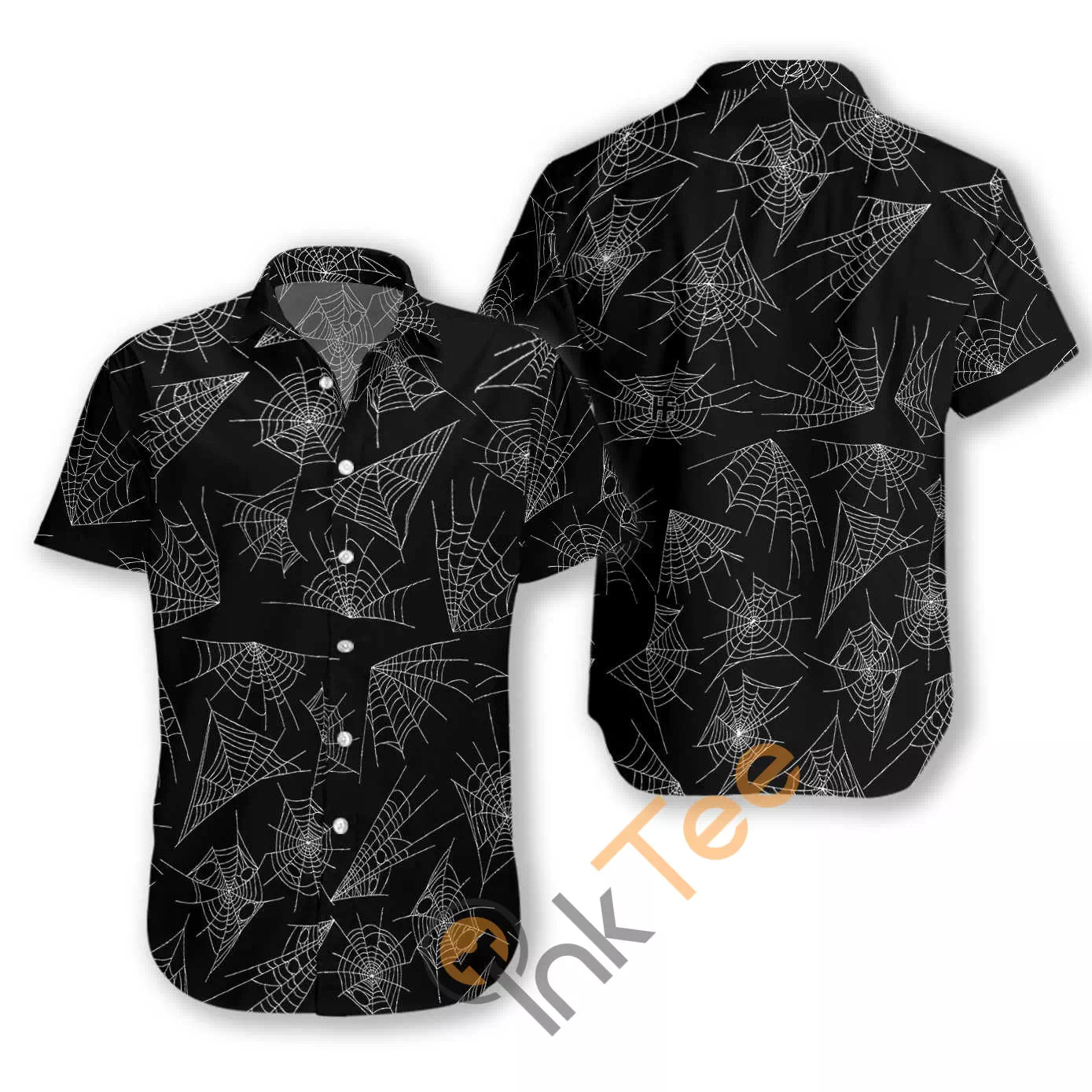 Spider Web Goth N643 Hawaiian Shirts