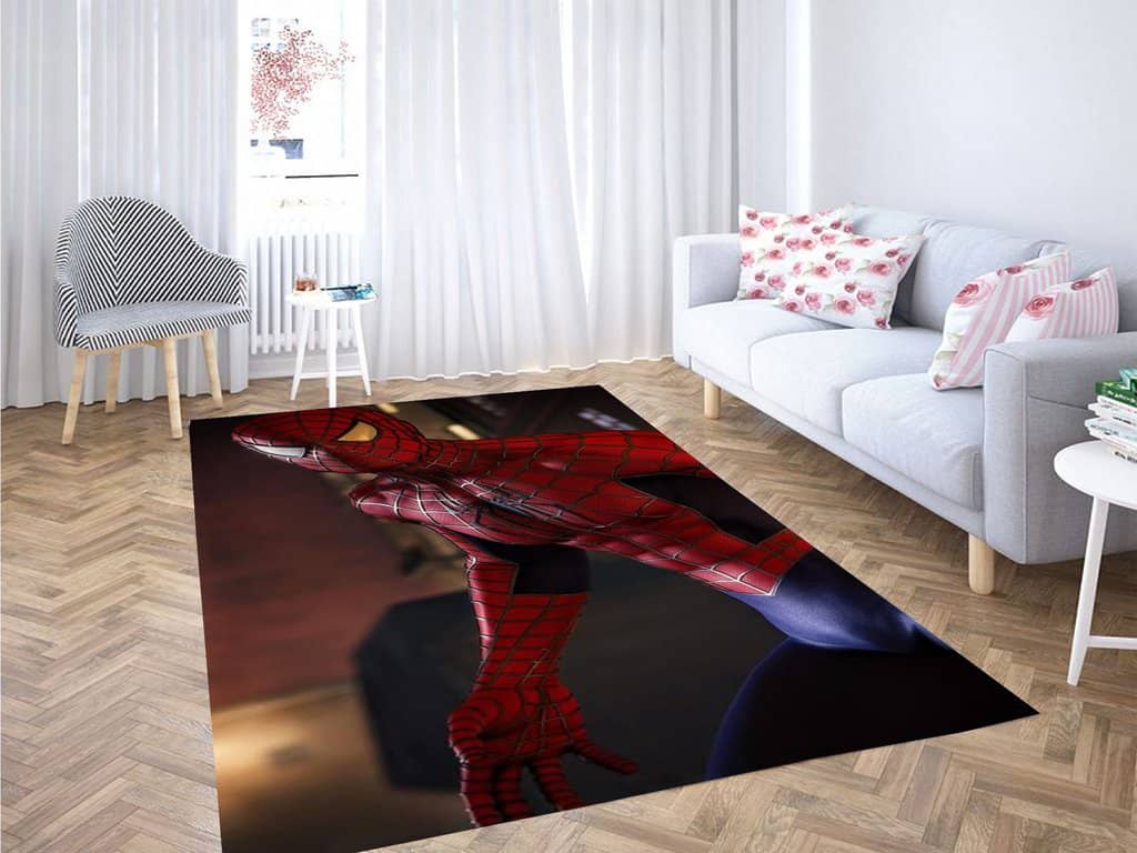 Spiderman Wallpaper Living Room Modern Carpet Rug
