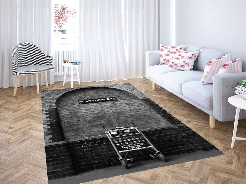Station Harry Potter Portal Living Room Modern Carpet Rug