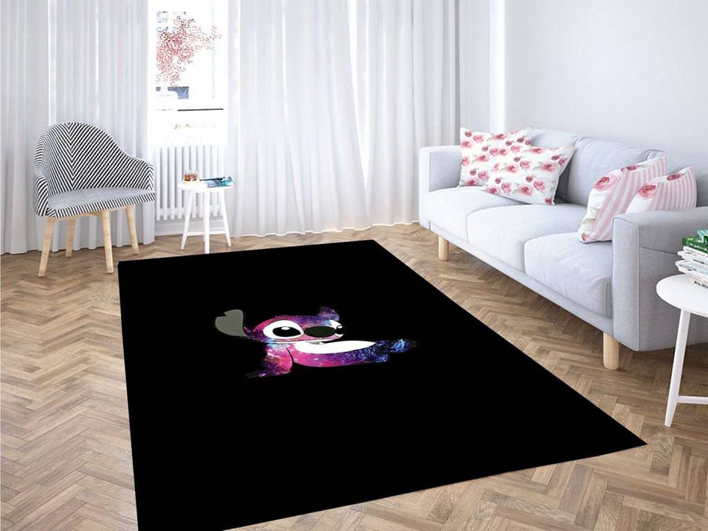 Stitch Wallpaper Lucu Living Room Modern Carpet Rug