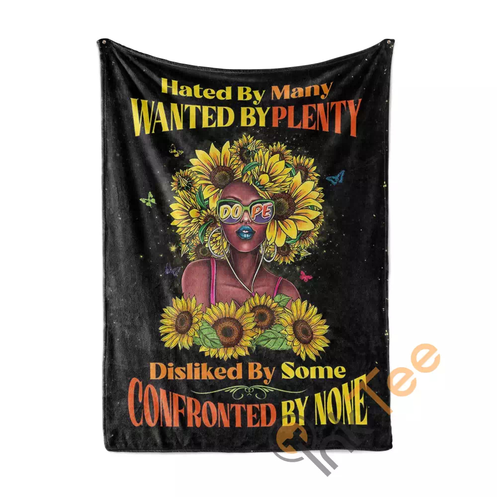 Sunflower Black Queen N86 Fleece Blanket