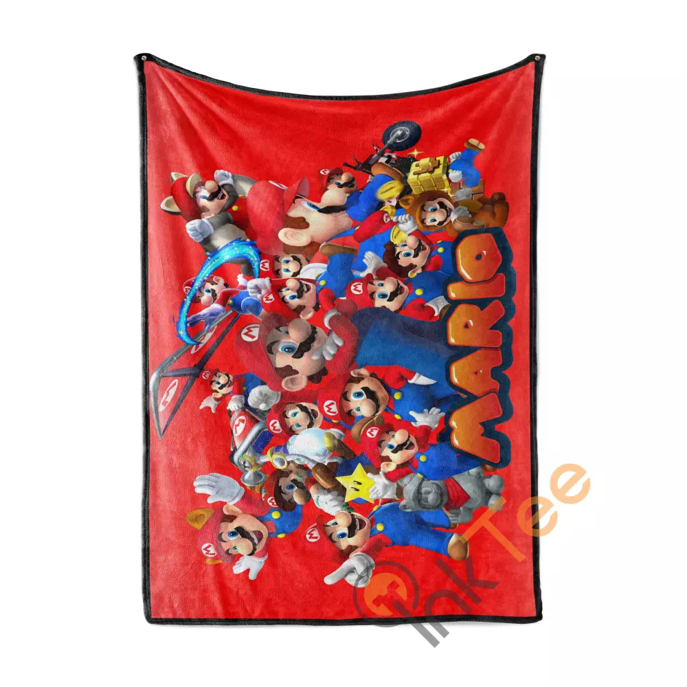 Super Mario Area Amazon Best Seller Sku 3636 Fleece Blanket