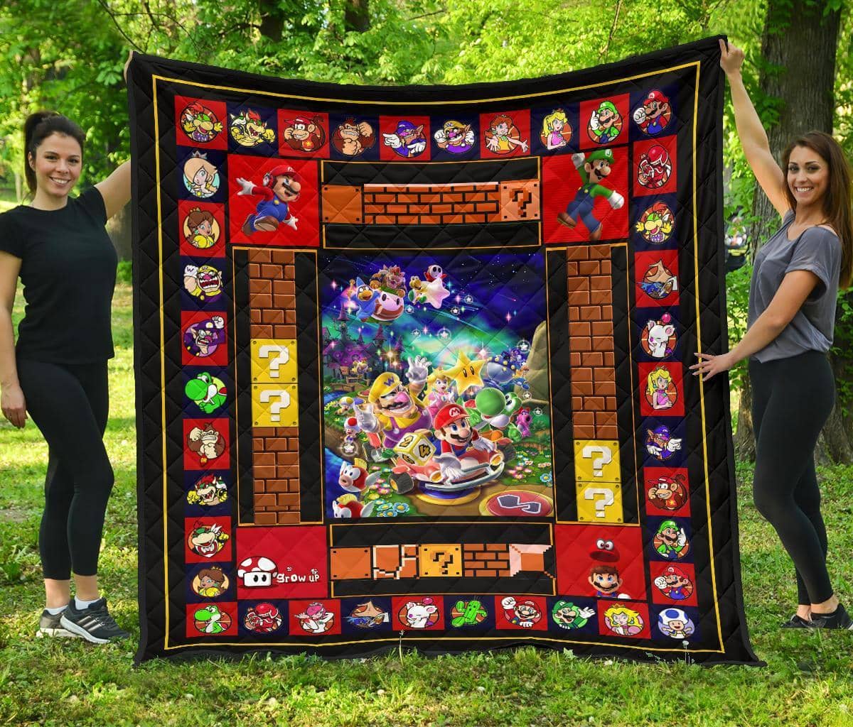 Super Mario Funny Gift Idea For Video Game Fan Quilt