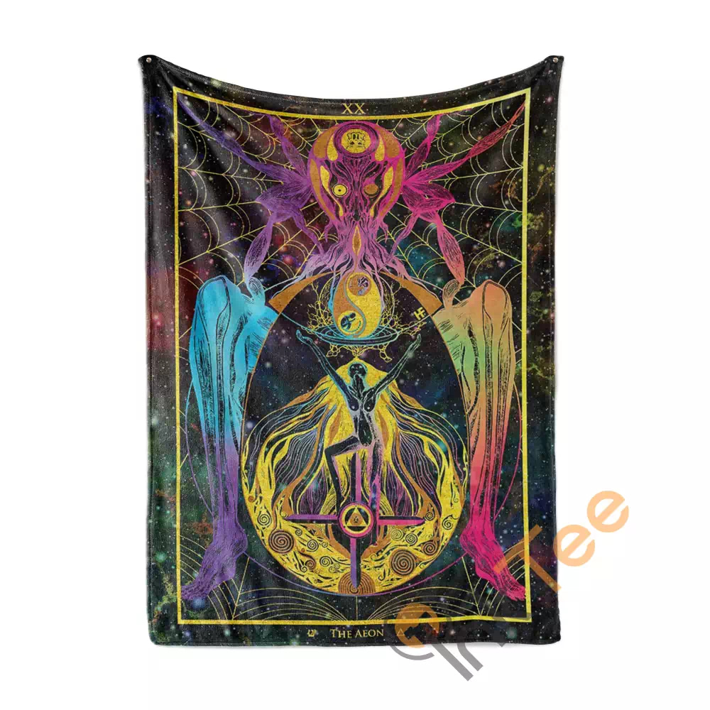 The Aeon Arcana Tarot Art N77 Fleece Blanket