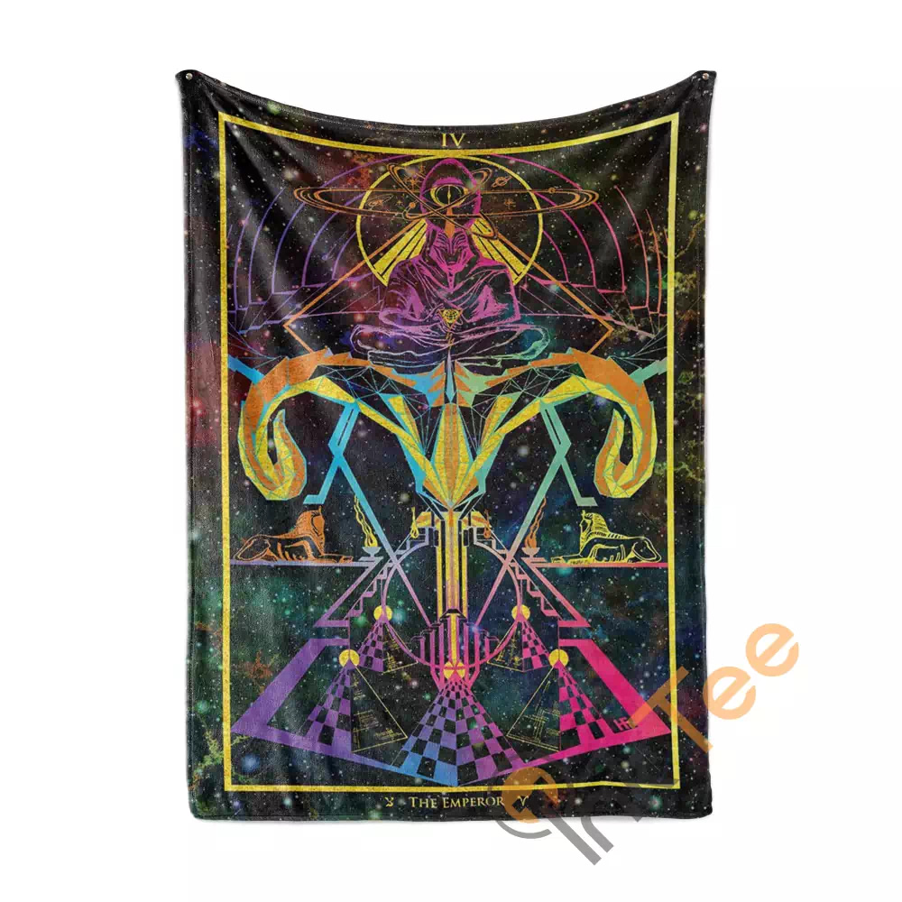 The Arcana Tarot Art N73 Fleece Blanket