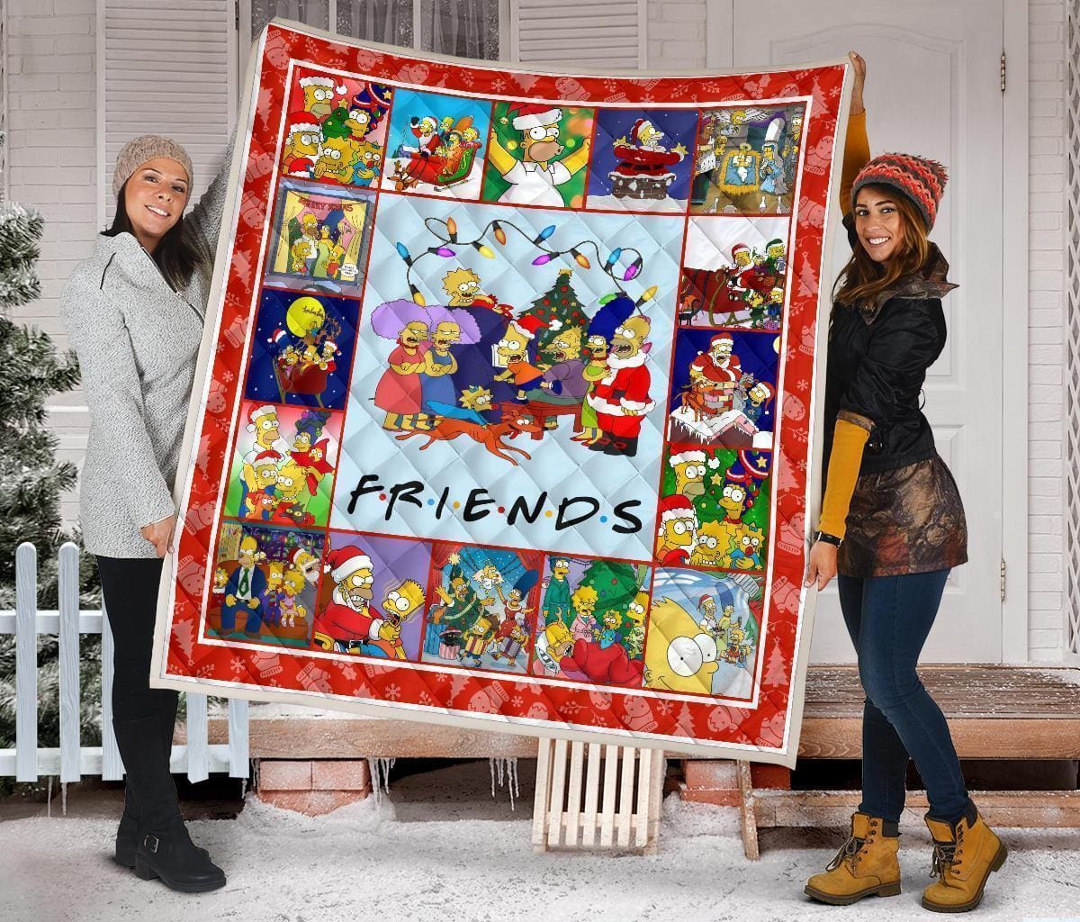 The Simpsons Christmas Xmas Gift Idea Quilt