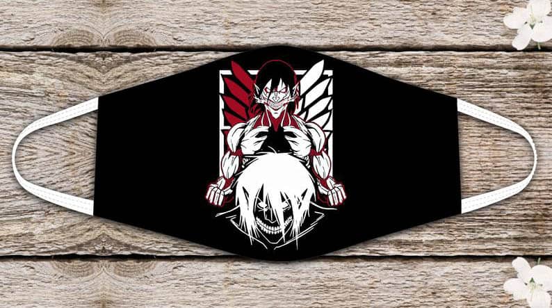 Titans Attack On Titan Anime Lovers Colossal No132 Face Mask