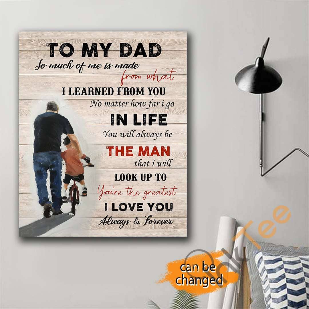 To My Dad Wall Decor Gift For Father'S Day Poster