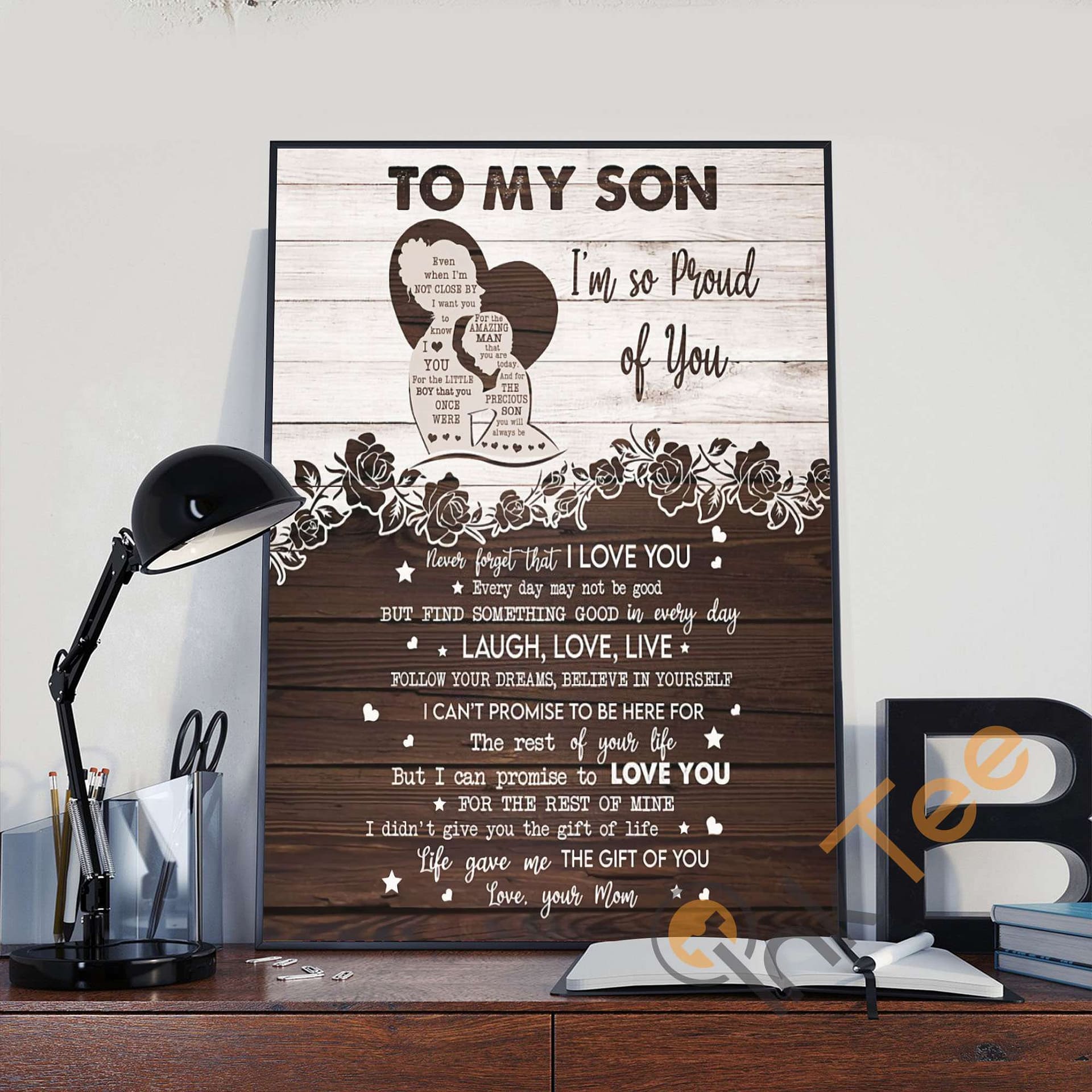 To My Son Mother And Family Gift Poster