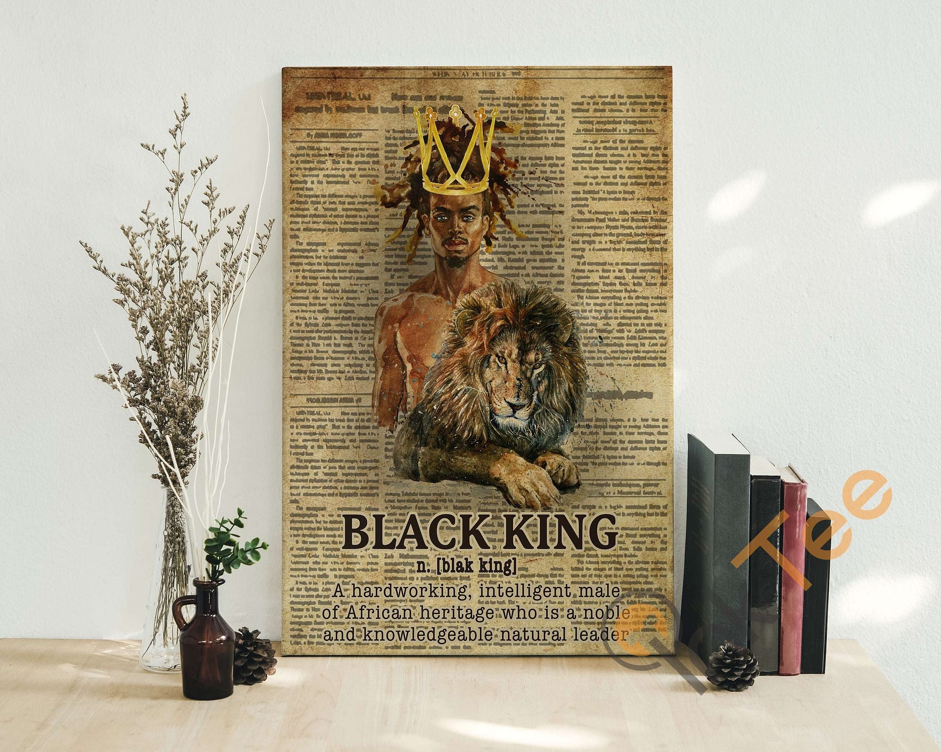 Vintage Black King Definition African American Lives Matter Dad Blm Poster