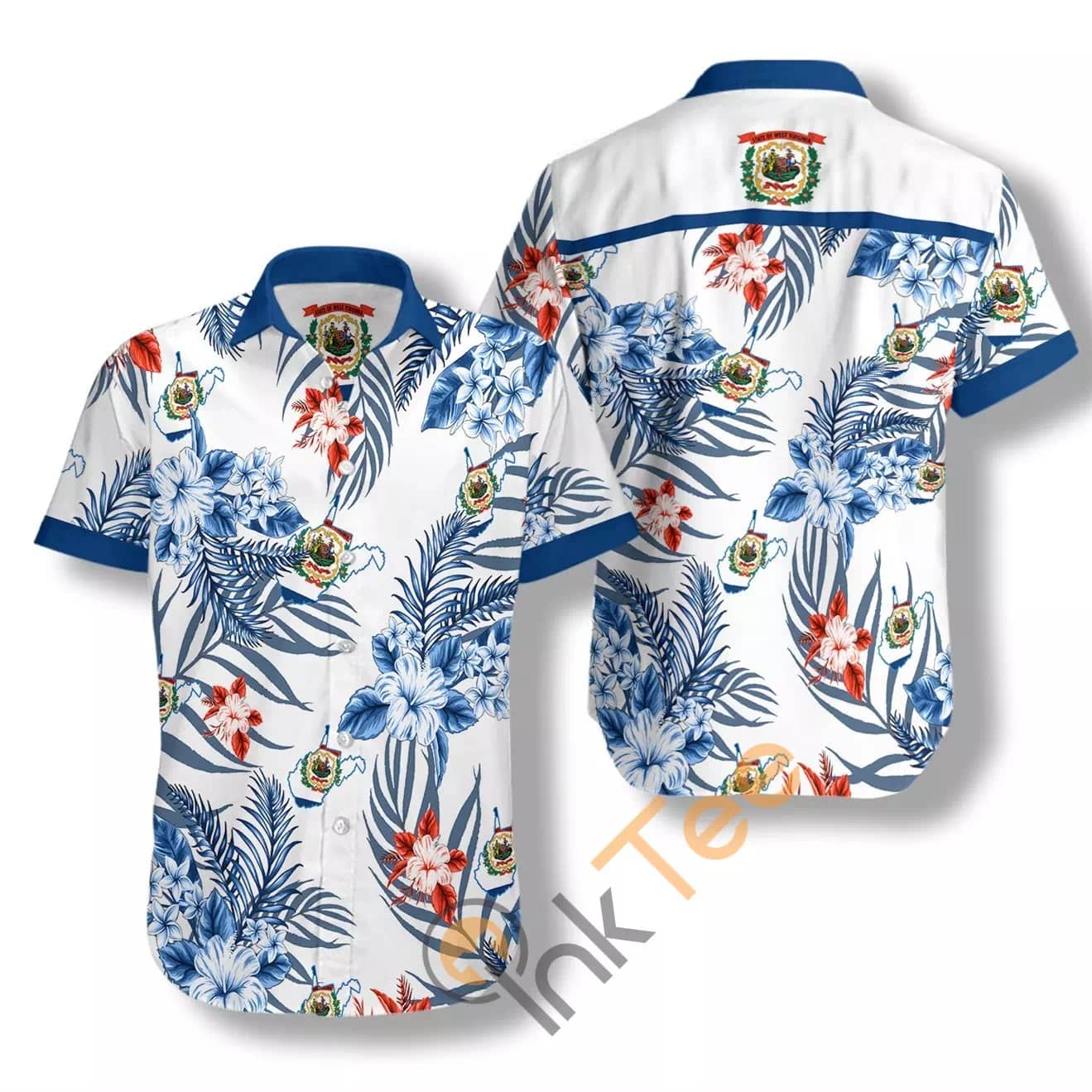 West Virginia Proud N504 Hawaiian shirts