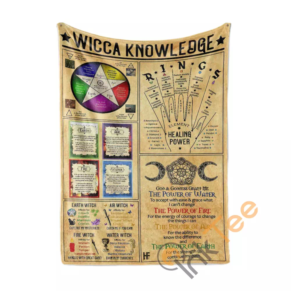Wicca Knowledge N17 Fleece Blanket
