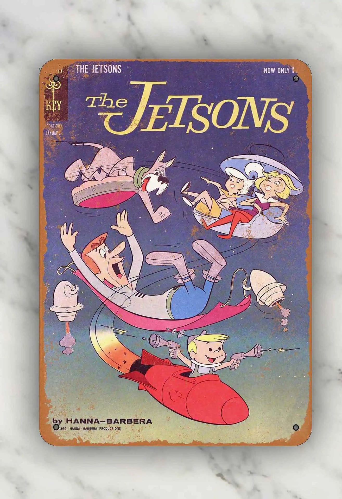 1968 The Jetsons Comic Metal Sign