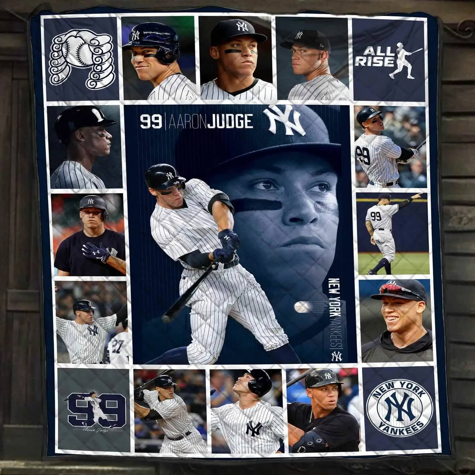 Aaron Judge New York Yankees Baseball Blanket Gift For Lovers Quilt