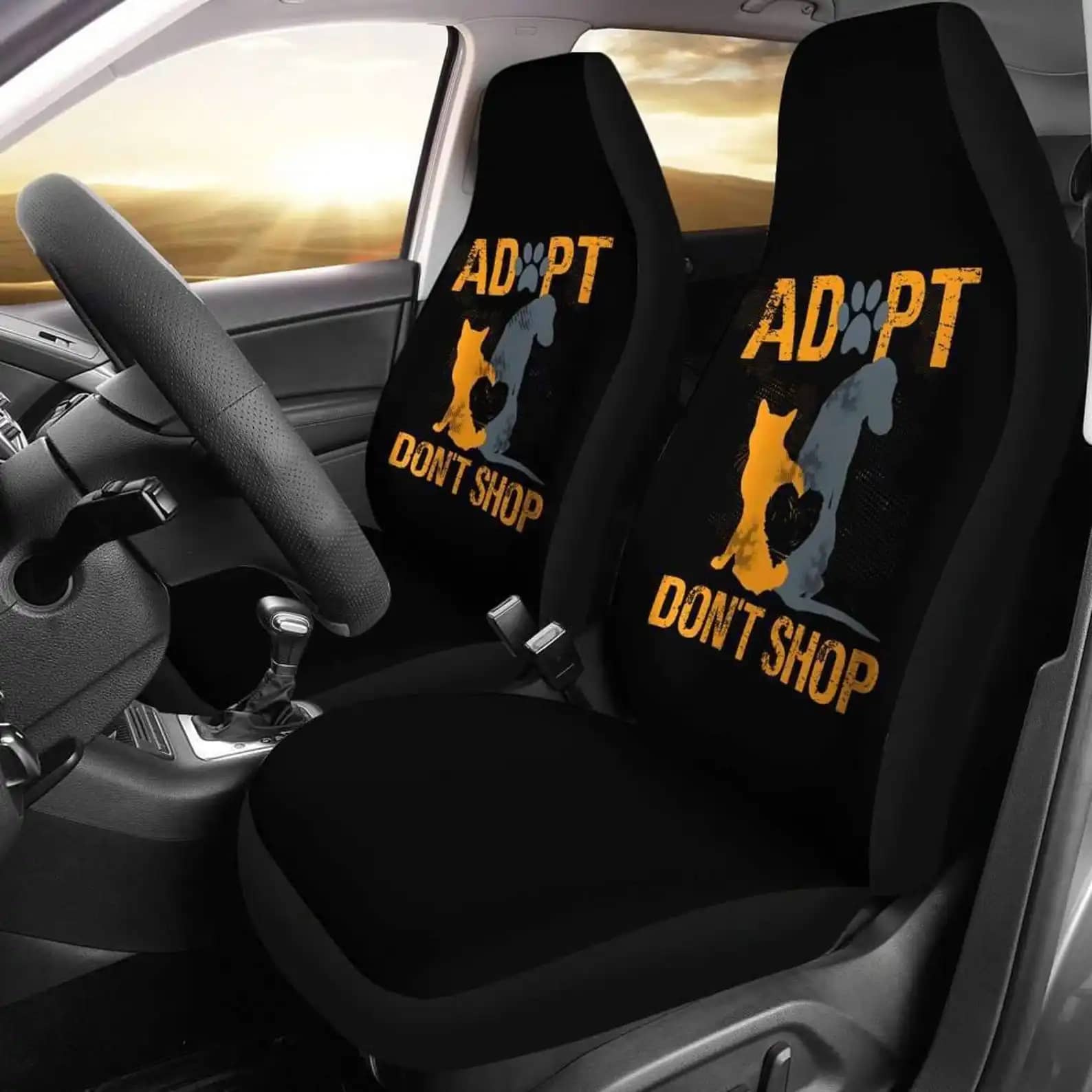 Adopt Don'T Shop Animal Rescue Car Seat Covers