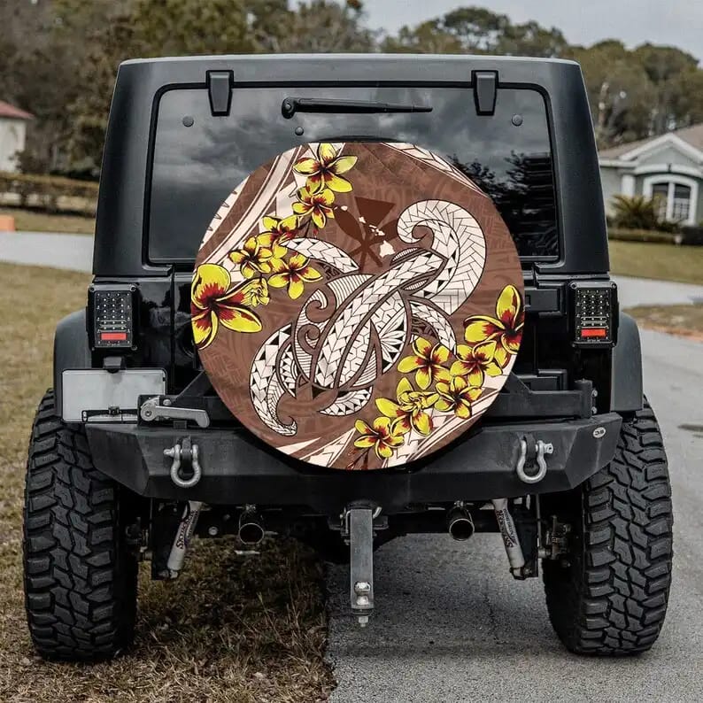 Ahoha Tropical Pattern Tire Cover