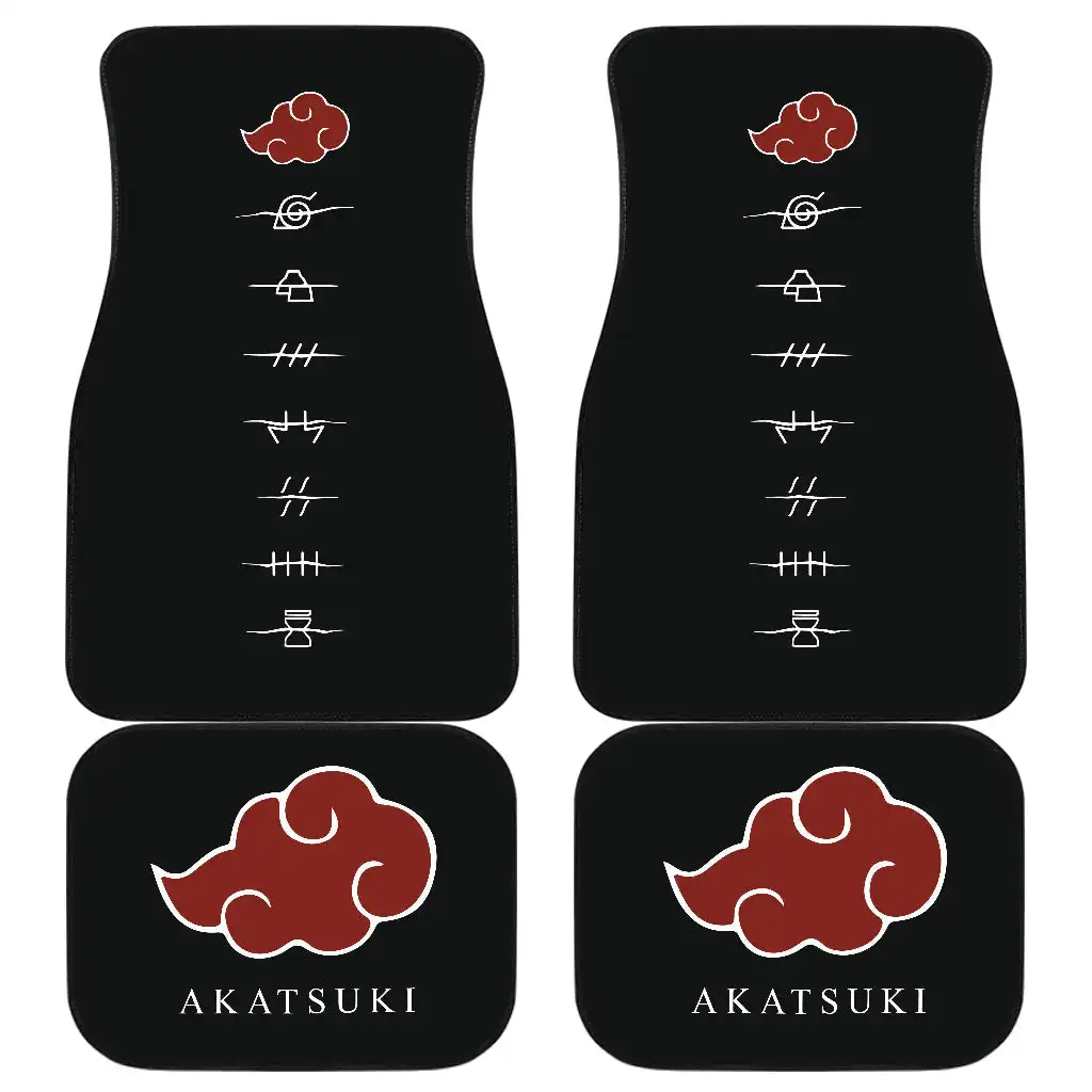 Akatsuki Hidden Village Symbols Naruto Anime Gift Car Floor Mats