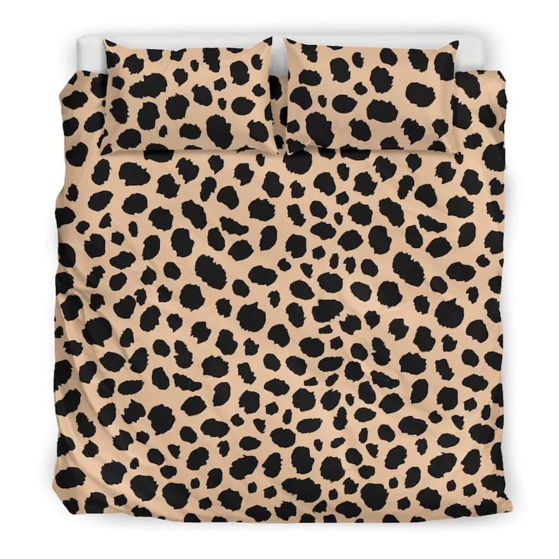 Inktee Store - Amazing Wild Leopard Pattern For A Lovely Wild Animal Jungle Bedroom Concept Quilt Bedding Sets Image