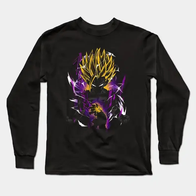 Anger Of Gohn Purple Light Idea For Fans Anime Dragon Ball Long Sleeve T-Shirt