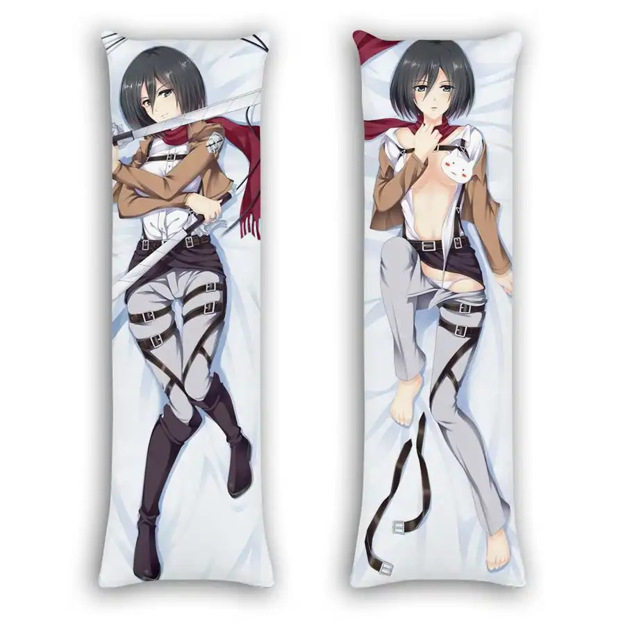 Aot Mikasa Ackerman Body Anime Gifts Idea For Otaku Girl Pillow Cover