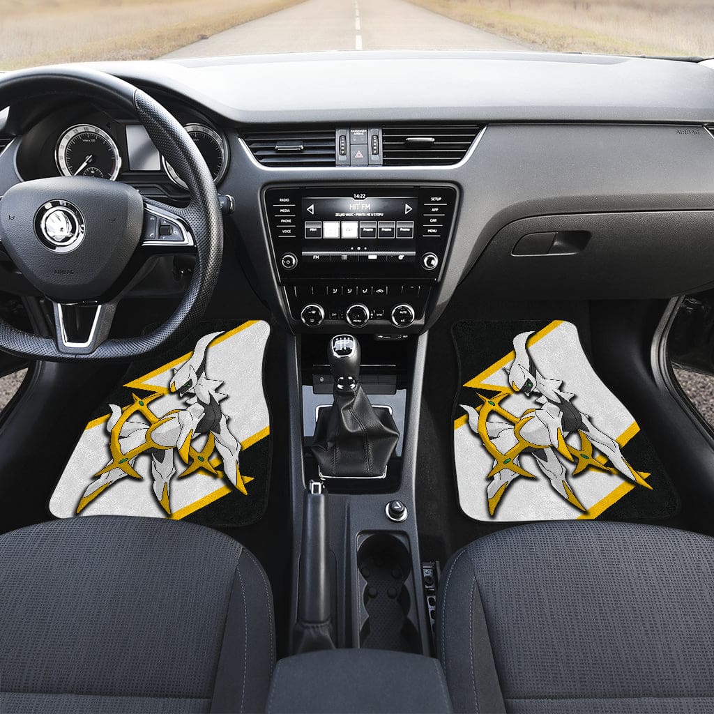 Inktee Store - Arceus Custom Anime Pokemon Interior Accessories Car Floor Mats Image