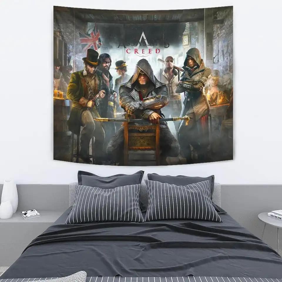 Assassin's Creed For Gamer Fan Gift Wall Decor Tapestry