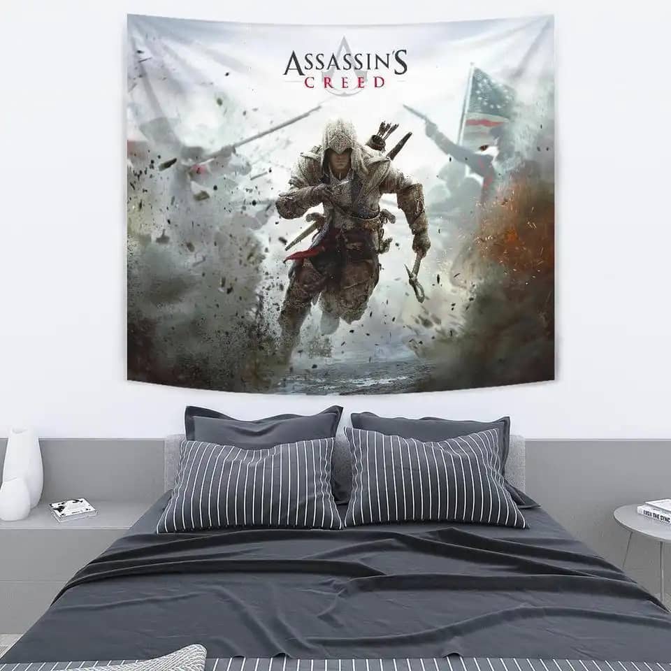 Assassin's Creed Remastered For Gamer Fan Wall Decor Tapestry